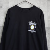 ステューシー プリント ロンT ブラック メンズ - NEWSED
