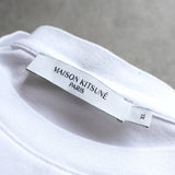 メゾン キツネ フォックスヘッド プリント Tシャツ ホワイト - NEWSED