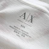 アルマーニ エクスチェンジ 蛍光 ロゴ Tシャツ ホワイト - NEWSED