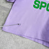 ポロ スポーツ ラルフローレン ショート丈 ロゴ Tシャツ パープル