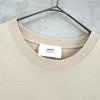 アミパリ アミ パリス ハートロゴ Tシャツ ベージュ