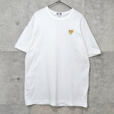 プレイ コムデギャルソン ハートロゴ Tシャツ ホワイト - NEWSED