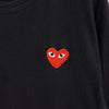 Play Comme des Garcons 心形徽标长袖上衣 黑色