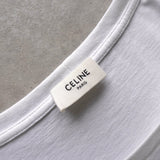 セリーヌ クラシックロゴ Tシャツ ホワイト - NEWSED