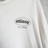 ステューシー 両面プリント Tシャツ ホワイト - NEWSED