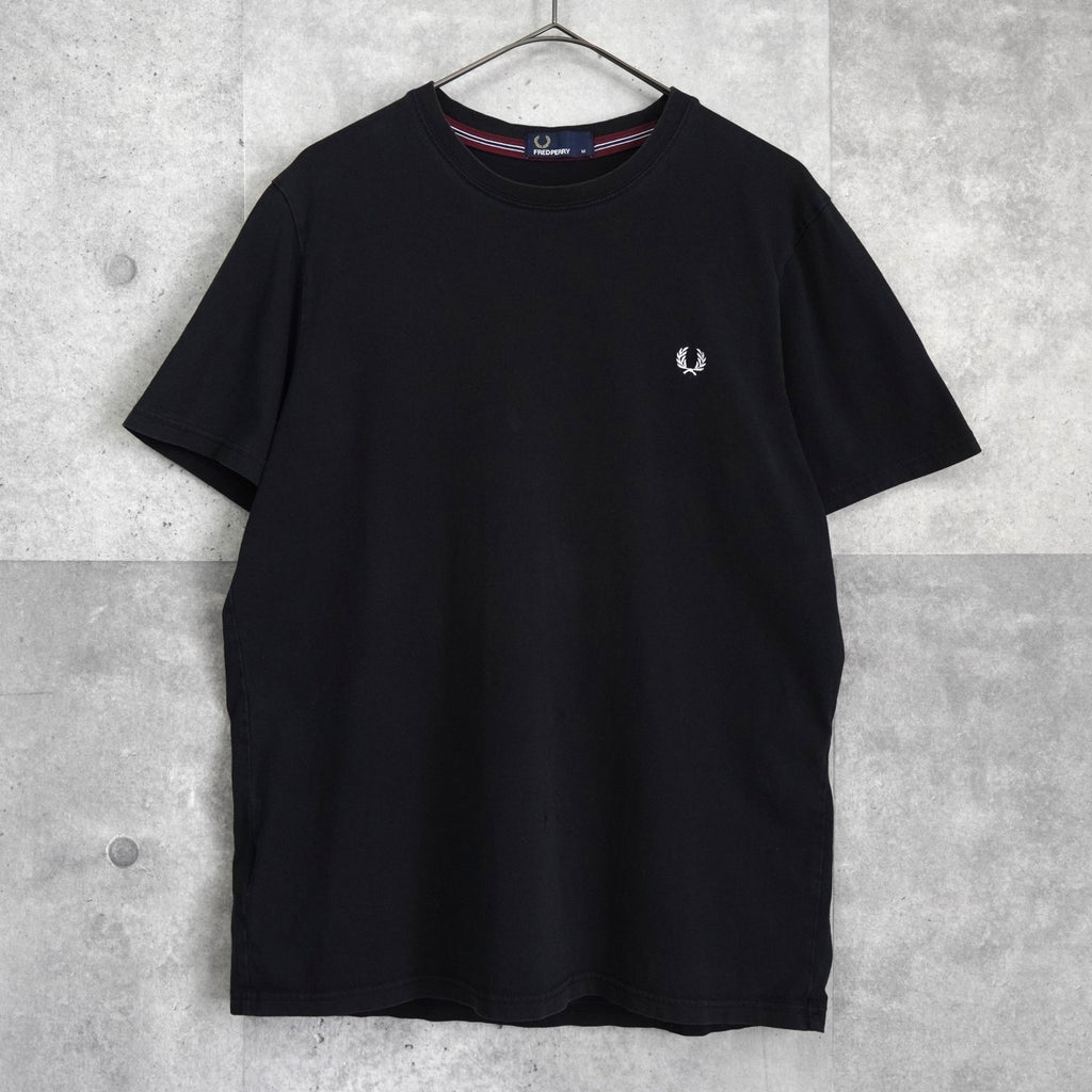 フレッドペリー ロゴ 刺繍 Tシャツ ブラック