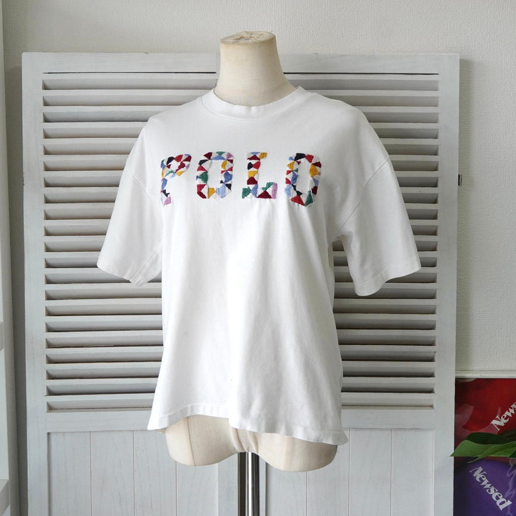 Polo Ralph Lauren 徽标 T 恤白色