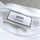 アミパリ アミ パリス ロゴ 刺繍 Tシャツ ホワイト - NEWSED
