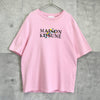 Maison Kitsune 淡粉色花卉标志 T 恤