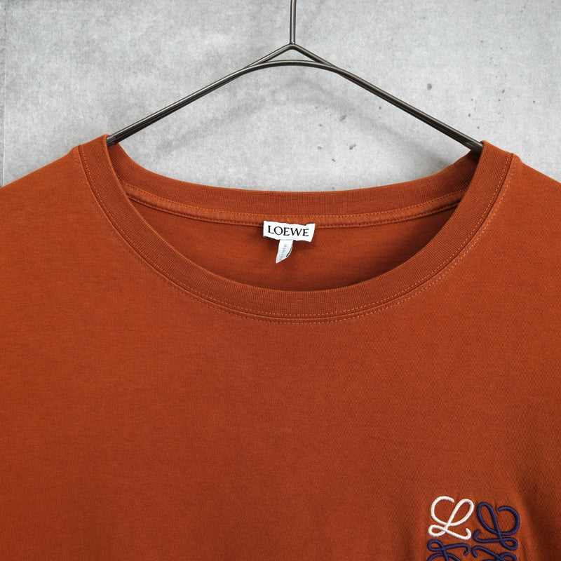 極美品　LOEWE ロエベ　Tシャツ　半袖　ロゴ　ブラウン　Lサイズ　専用 ロエベ アナグラム Tシャツ ブラウン | ブランド古着を扱うリユース