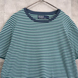 ポロ バイ ラルフローレン ロゴ刺繍 ボーダー柄 Tシャツ マルチカラー - NEWSED