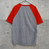 アミパリ アミ パリス ロゴ リンガーTシャツ グレー / レッド - NEWSED