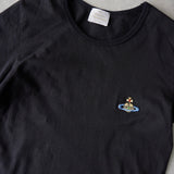 ヴィヴィアン ウエストウッド オーブ 刺繍 Tシャツ 半袖トップス レディース ブラック - NEWSED