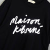 Maison Kitsune Cursive Logo T-Shirt in Black