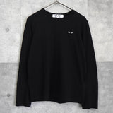 プレイ コムデギャルソン ハートロゴ ロンT ブラック - NEWSED