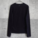 ジルサンダー バックロゴ プレーン ロンT ネイビー - NEWSED