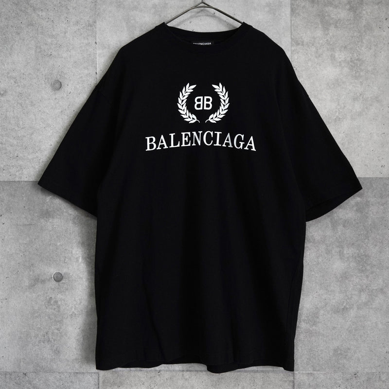 バレンシアガ ロゴ Tシャツ ブラック - NEWSED