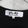 Play Comme des Garcons 心形徽标长款 T 恤 黑色
