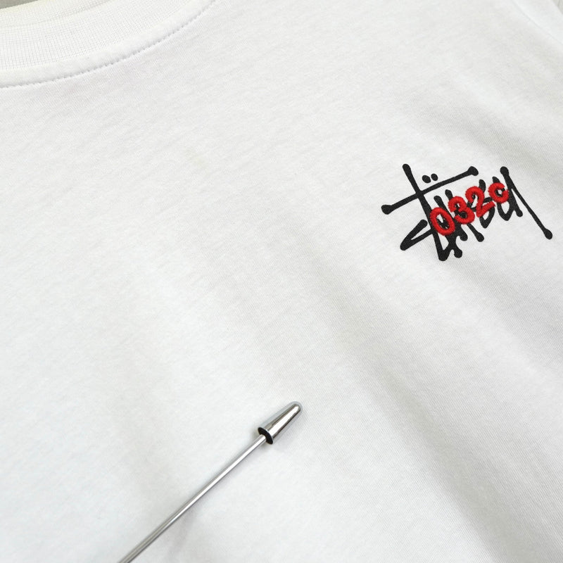 ステューシー × ゼロスリートゥーシー ロゴ ロンT ホワイト - NEWSED