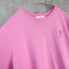 アミパリ アミパリス ハートロゴ オーバーサイズ Tシャツ ピンク