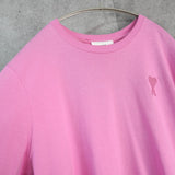 アミパリ アミパリス ハートロゴ オーバーサイズ Tシャツ ピンク - NEWSED