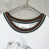 スリーワンフィリップリム ニットリブ切り替え Tシャツ ホワイト - NEWSED