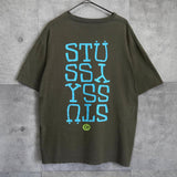 オールド ステューシー プリント Tシャツ カーキ - NEWSED