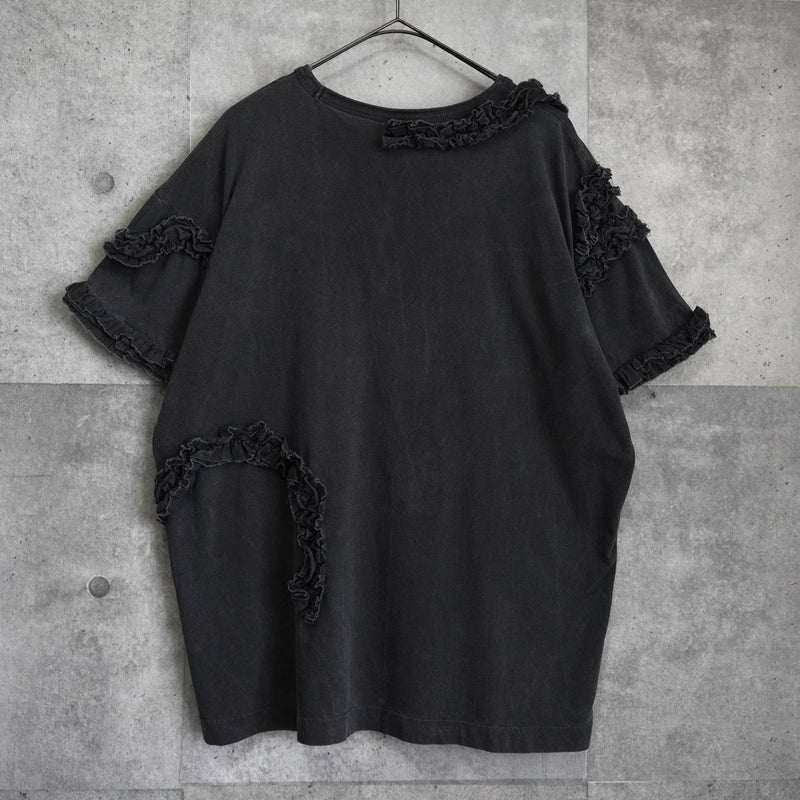 ドリス ヴァン ノッテン フリル 半袖トップス Tシャツ ダークグレー レディース - NEWSED