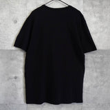 メゾンキツネ 筆記体ロゴ Tシャツ ブラック - NEWSED