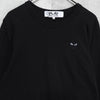 Play Comme des Garcons 心形徽标长款 T 恤 黑色