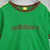 Adidas Ringer T恤，绿色