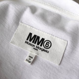 エムエムシックス メゾンマルジェラ フェイクレイヤード 五分袖 Tシャツ ホワイト レディース - NEWSED