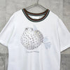 スリーワンフィリップリム ニットリブ切り替え Tシャツ ホワイト