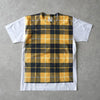 Comme des Garçons 黄/白格纹 T 恤