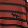 メゾン キツネ フォックス ボーダー Tシャツ オレンジブラウン