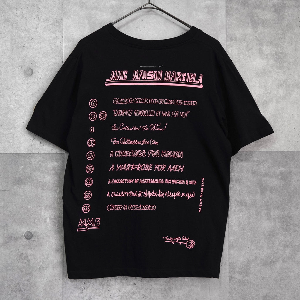 エムエムシックス メゾンマルジェラ バックロゴ Tシャツ ブラック