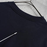 ジルサンダー ロゴパッチ Tシャツ ネイビー - NEWSED