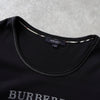 バーバリー ラインストーン ロゴ Tシャツ ブラック レディース