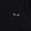 Play Comme des Garcons 心形徽标长款 T 恤 黑色