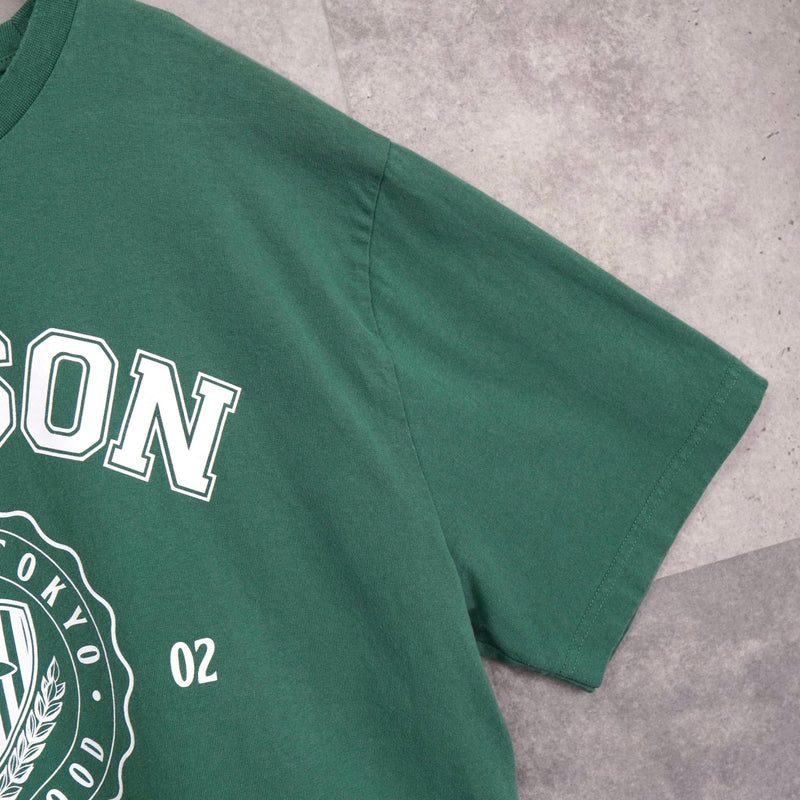 メゾンキツネ カレッジロゴ Tシャツ グリーン - NEWSED