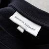 メゾン キツネ 筆記体ロゴ Tシャツ ブラック