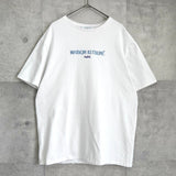 メゾン キツネ ロゴ 刺繍 Tシャツ ホワイト - NEWSED