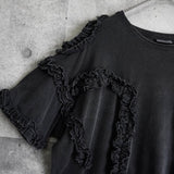 ドリス ヴァン ノッテン フリル 半袖トップス Tシャツ ダークグレー レディース - NEWSED