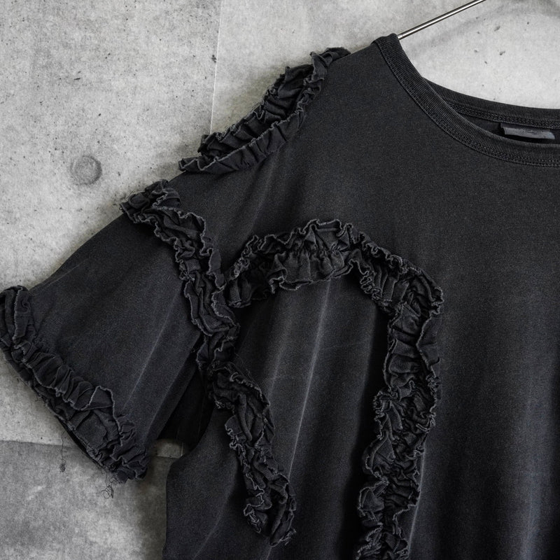 ドリス ヴァン ノッテン フリル 半袖トップス Tシャツ ダークグレー レディース - NEWSED