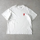 アミパリ アミ パリス ハートロゴ Tシャツ ホワイト - NEWSED