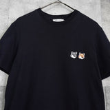 メゾンキツネ フォックスヘッド Tシャツ ブラック - NEWSED