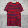 ポロ ラルフローレン ロゴ刺繍 ボーダー柄 Tシャツ レッド / ネイビー