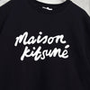 メゾン キツネ 筆記体ロゴ Tシャツ ブラック