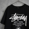 Stüssy 黑色双面印花T恤