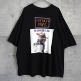 エムエムシックス メゾンマルジェラ プリント Tシャツ ブラック - NEWSED